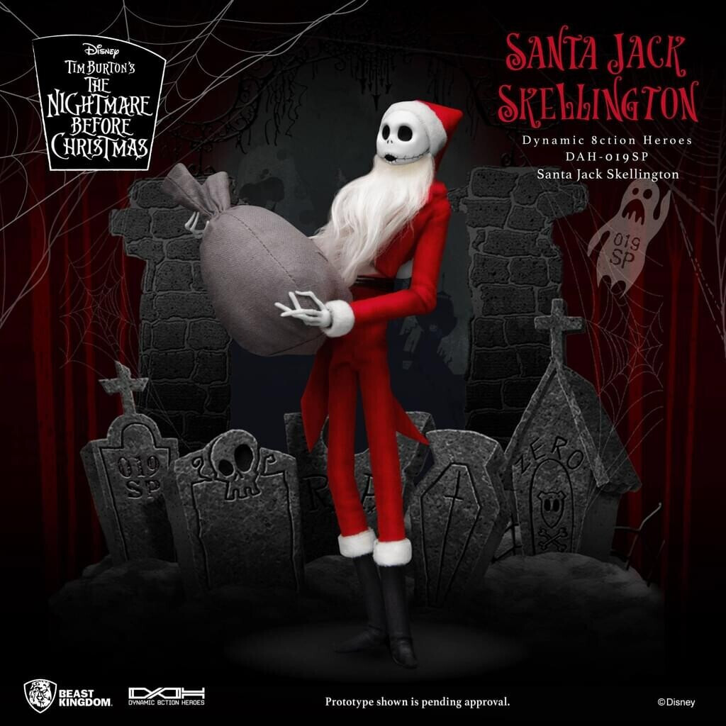 Beast Kingdom Toys Nightmare before Christmas Santa Jack Skellington 8ction Heroes 21 cm (BKDDAH-019SP)