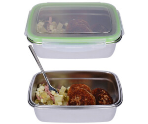 304 Edelstahl Frischhaltedosen Set – 2-teilig (1500ml + 1000ml), Luftdicht, Für Küche, Büro & Picknick