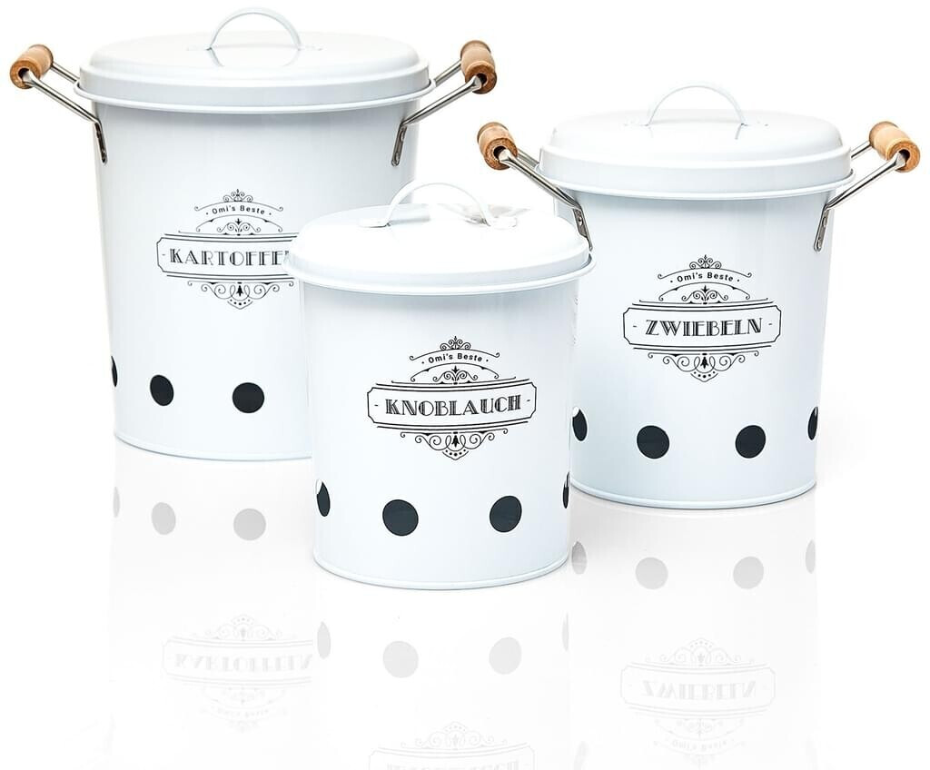 Klarstein Food Container Set 3 pcs round white