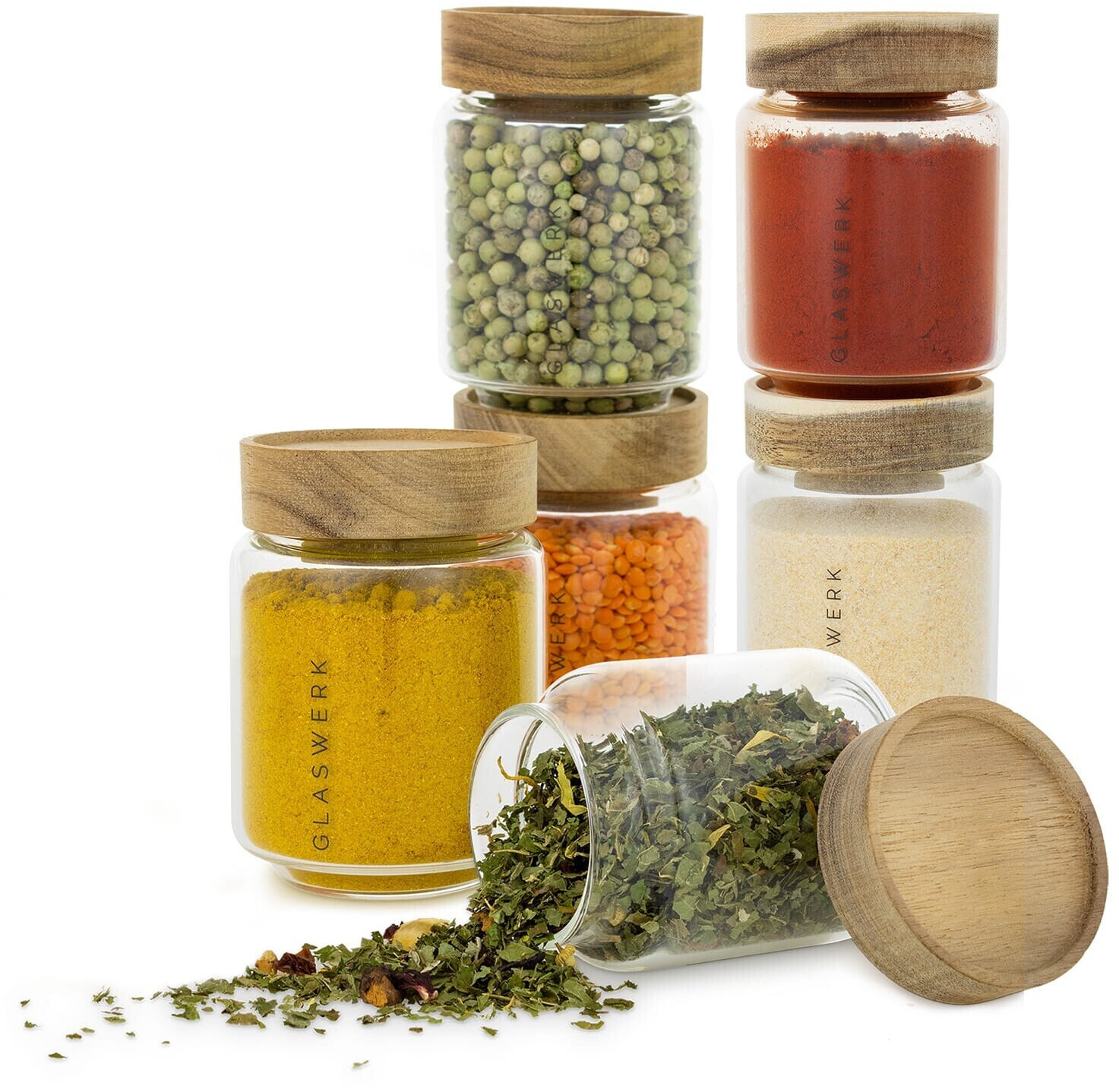 Klarstein Glaswerk Cassia Spice Jar 130 ml (6 pcs)
