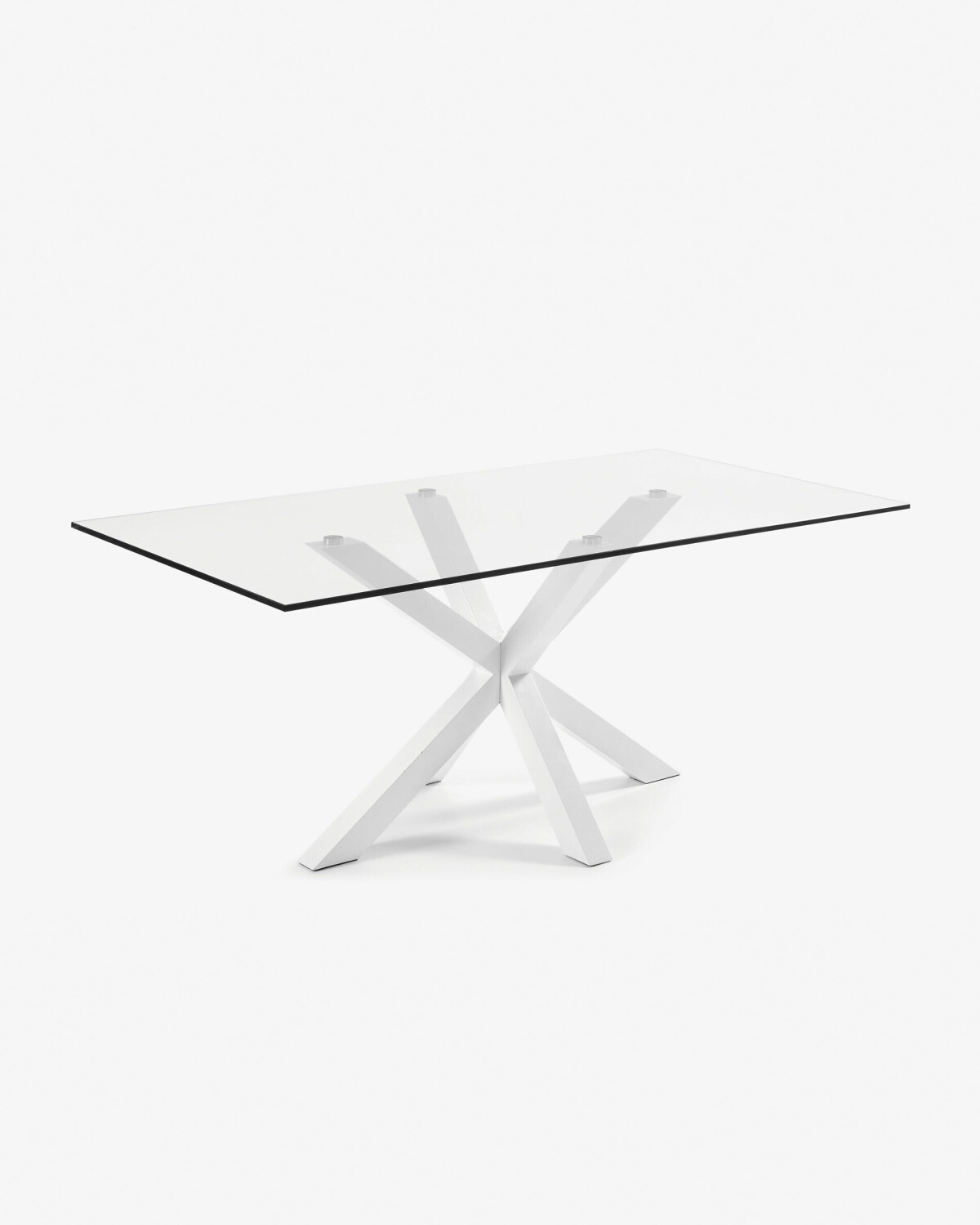 Kave Home Argo 200 x 100 cm transparent/blanc