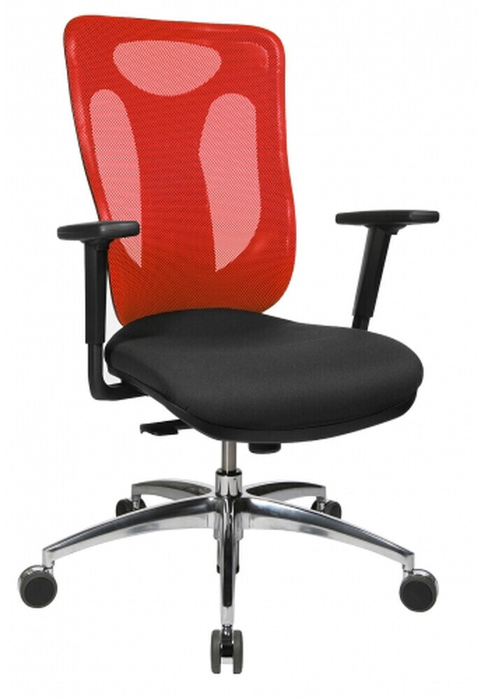 Topstar Net Pro 100 AL.TW1 with armrests black/red