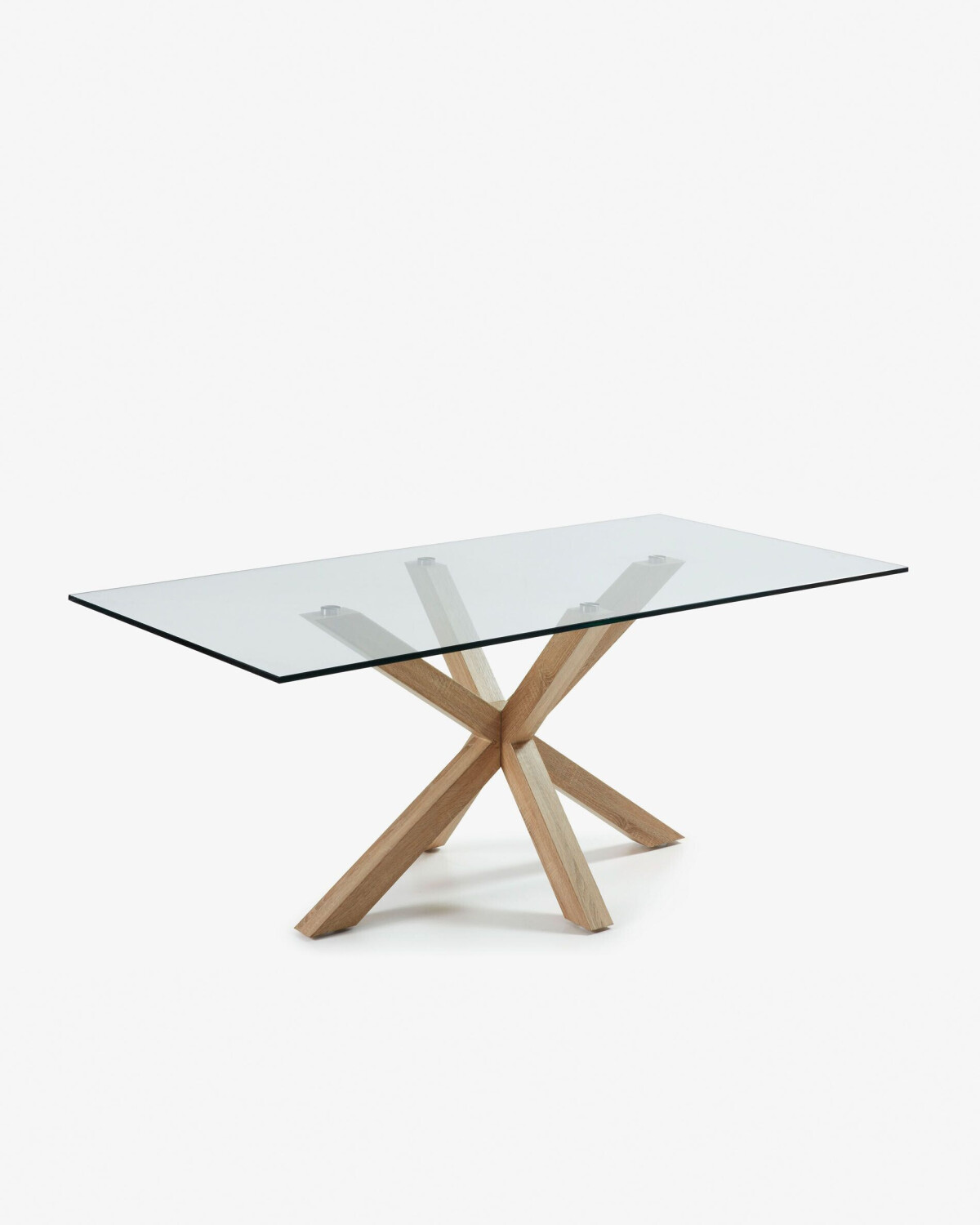 Kave Home Argo 200 x 100 cm transparent/bois