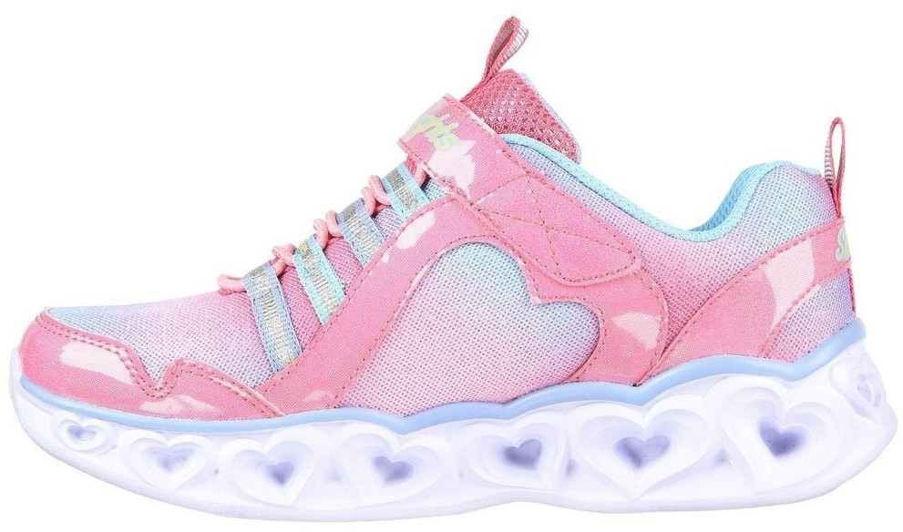 Skechers Heart Lights - Rainbow Lux rosa/multi