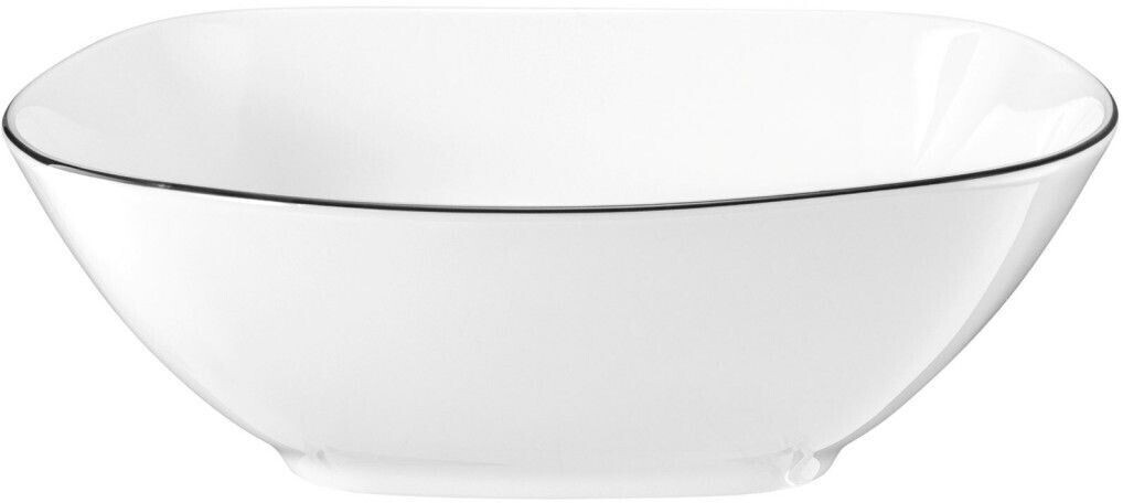 Seltmann Weiden Lido Black Line bowl square (20 cm) white