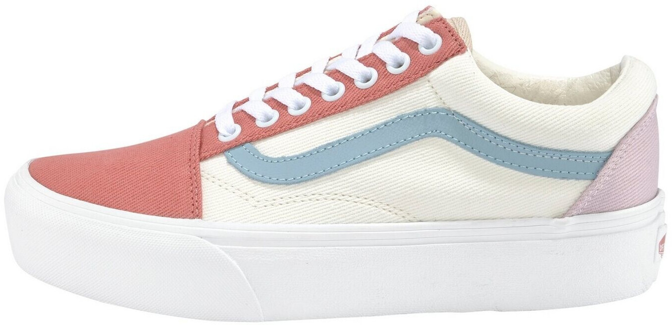 Vans Old Skool Platform Twill pastel block true white ab 69 99 Preisvergleich bei idealo