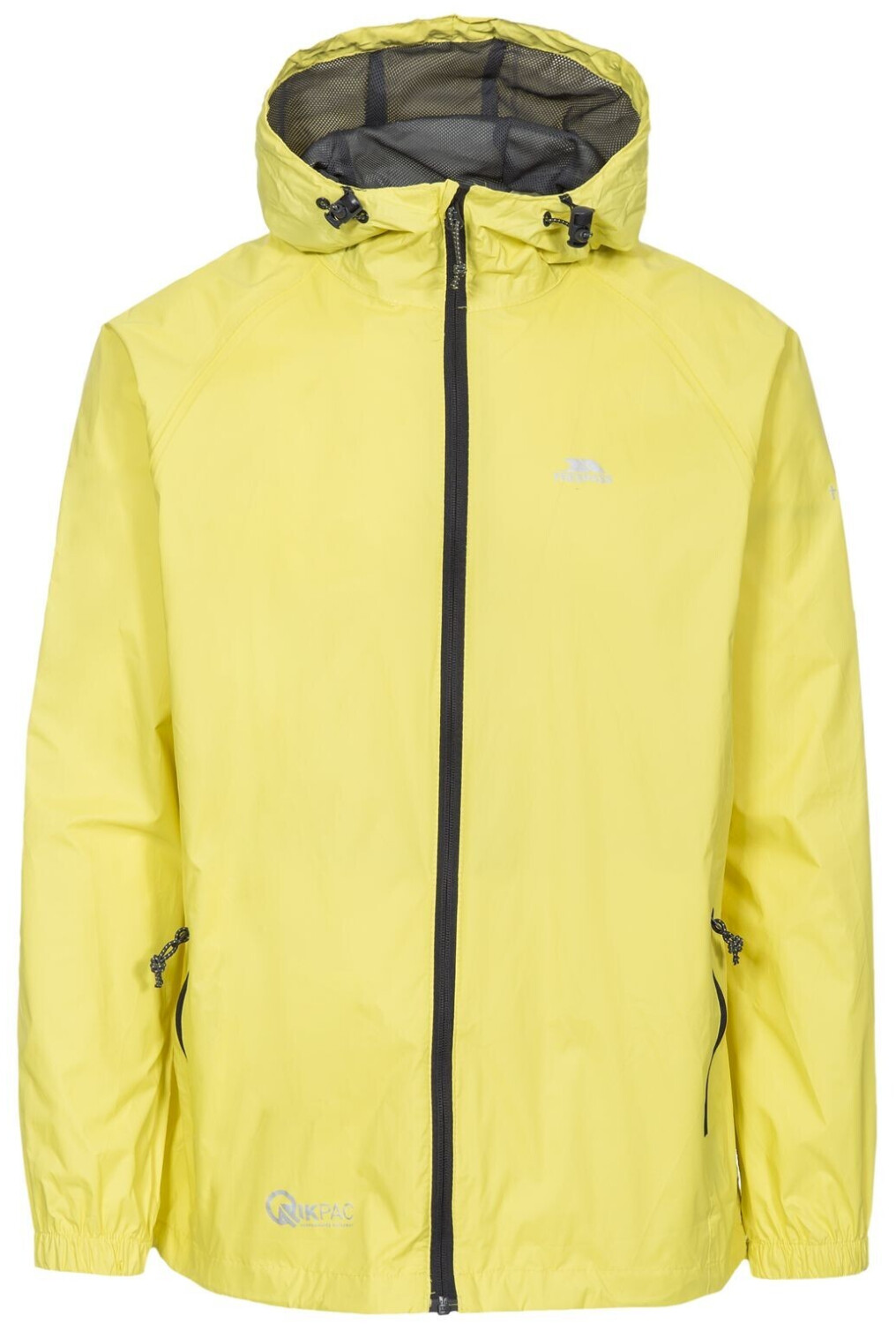 Trespass Qikpac Packaway Rain Jacket yellow