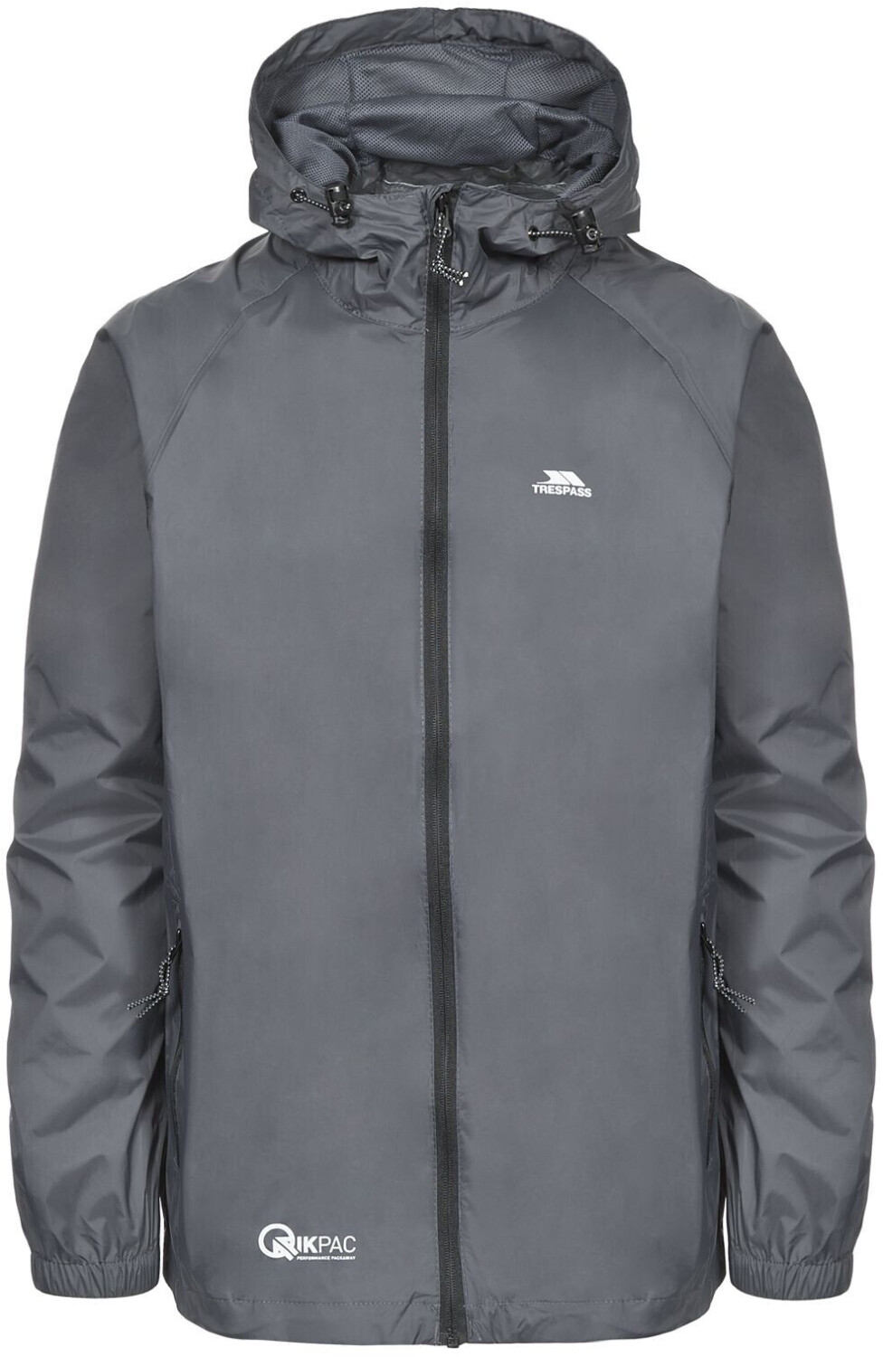 Trespass Qikpac Packaway Rain Jacket flint