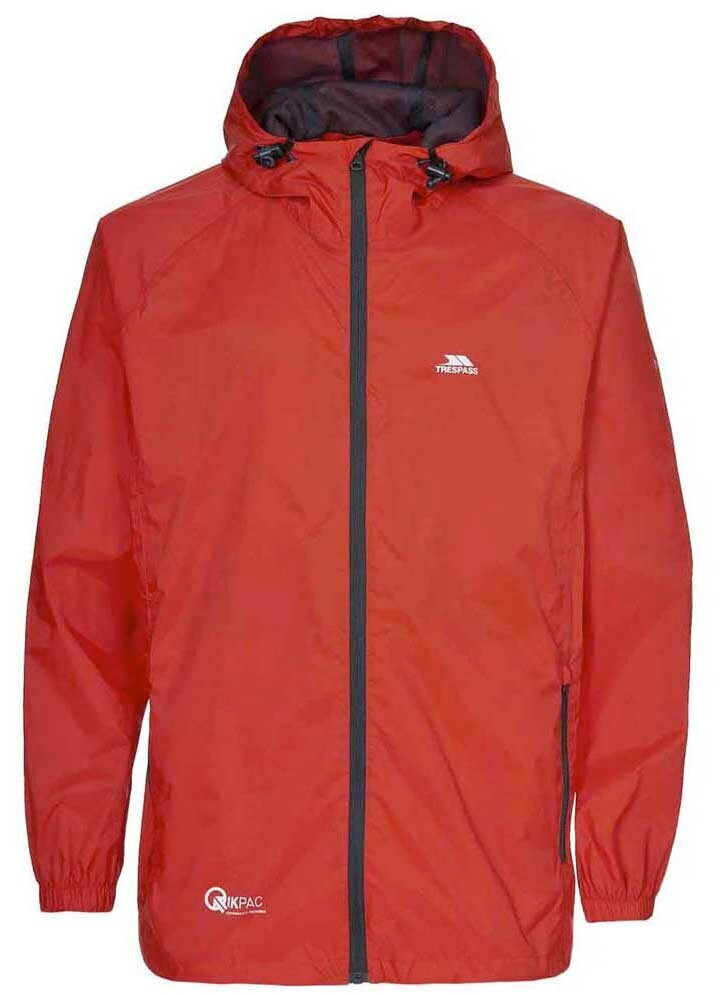 Trespass Qikpac Packaway Rain Jacket grenadine