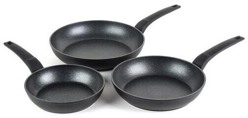 Salter 3 Piece Marble Gold Non-stick Frying Pan Set