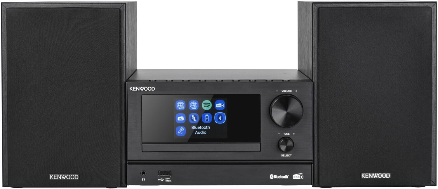 Microcadena con Bluetooth M-7000S-B en color negro • Kenwood
