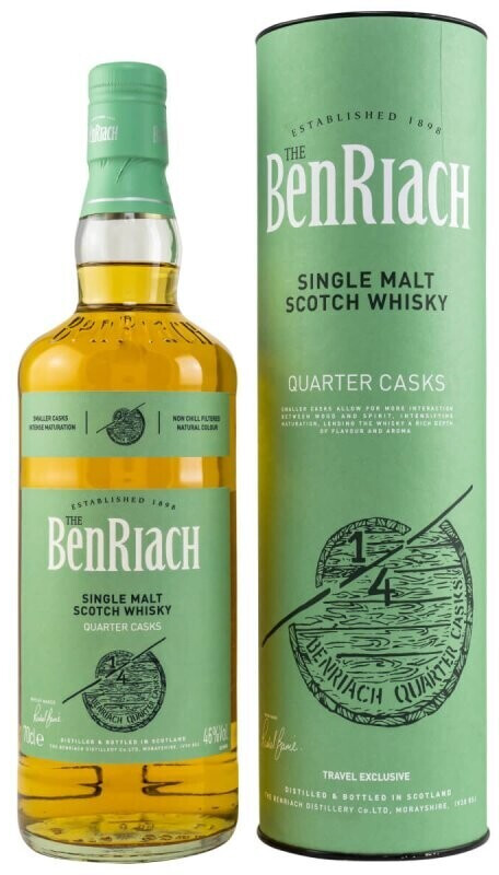 Benriach Quarter Casks Classic Travel Exclusive 0,7l 46%