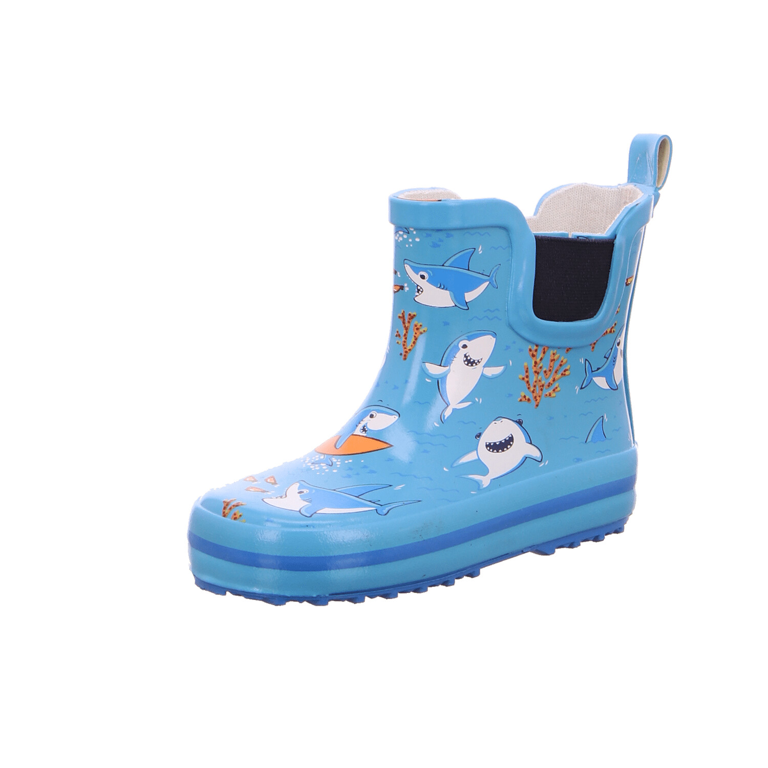 Beck Rubber Boots small Kids little sharks/blue