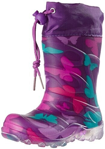 Beck Blinking Rubber Boots Kids Winter violet