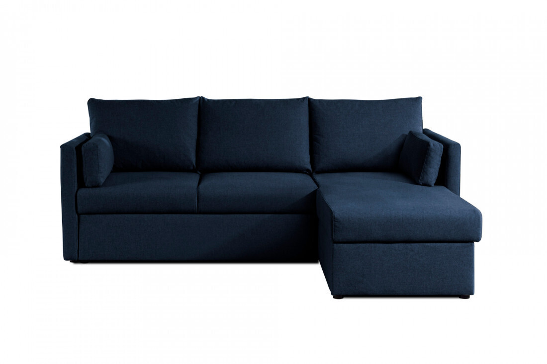 Best mobilier Canapé d'angle réversible Aaron bleu