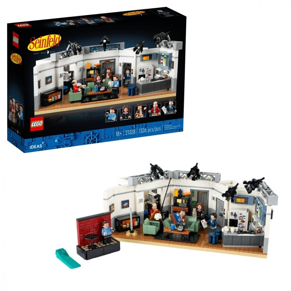LEGO 21328 Ideas Seinfeld, Maquette de Construction Créative, avec  Appartement, et Minifigurine Jerry À Collectionner, Idée De Cadeau, pour  Adultes