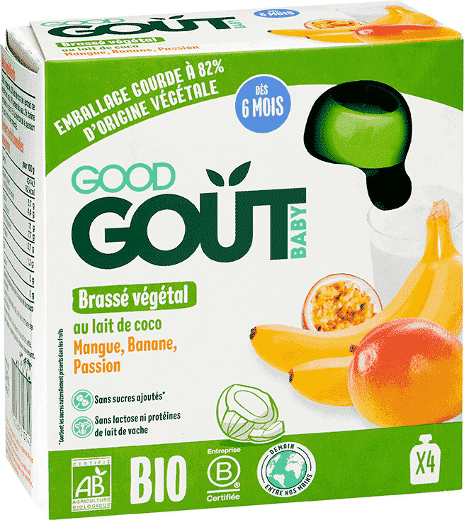 Good Goût Brassé végétal coco mangue banane passion (85 g)
