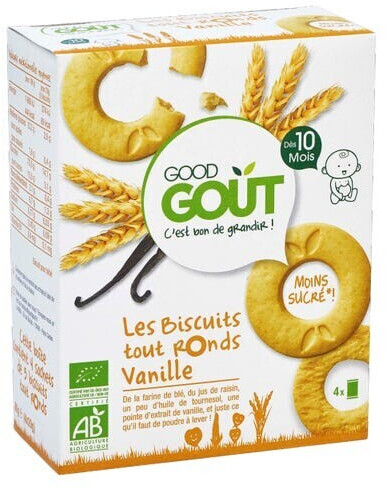 Good Goût Biscuits Tout Ronds vanille (80 g) au meilleur prix sur