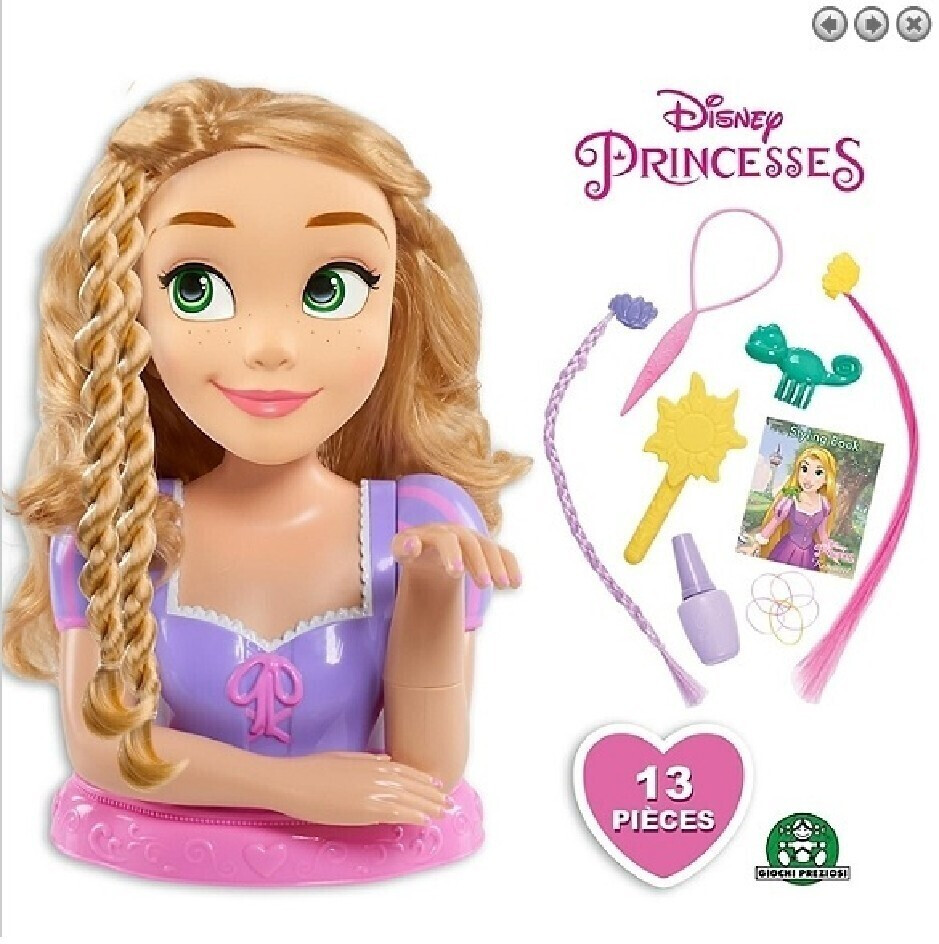 Disney Princess Tête à coiffer Raiponce basique - Cdiscount Jeux - Jouets