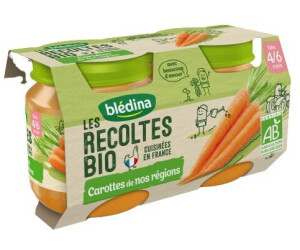 Bledina Les Recoltes Bio Carottes 2x130 G Au Meilleur Prix Sur Idealo Fr