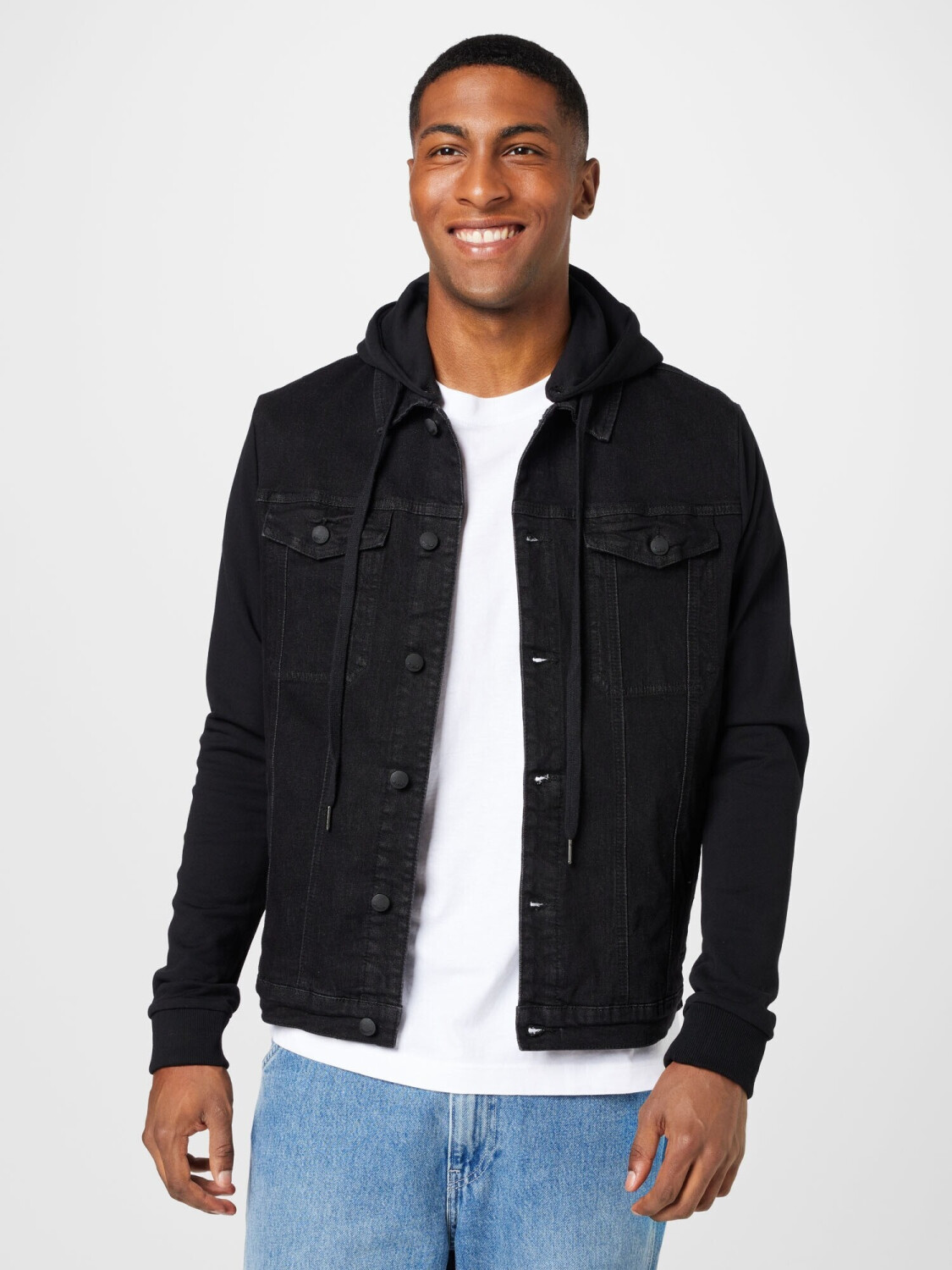 Brandit Cradock Denim Sweat Jacket black au meilleur prix sur