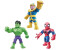 Hasbro Playskool Heroes Marvel Super Hero Adventures Mega Mighties 3 Pack Thanos/Spider-Man/Hulk