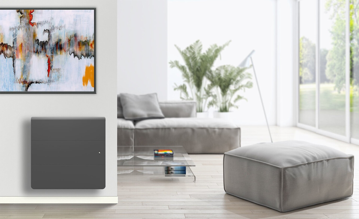 Applimo Lena Smart ECOControl horizontal 1000 W anthracite