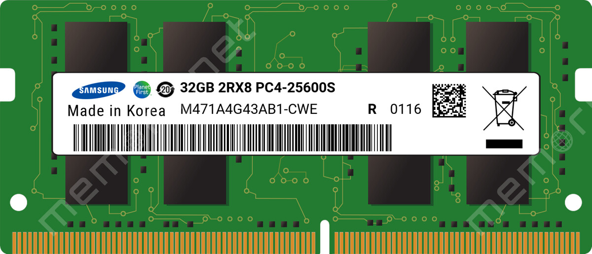 Samsung 32 Go DDR4-3200 (M471A4G43AB1-CWE)