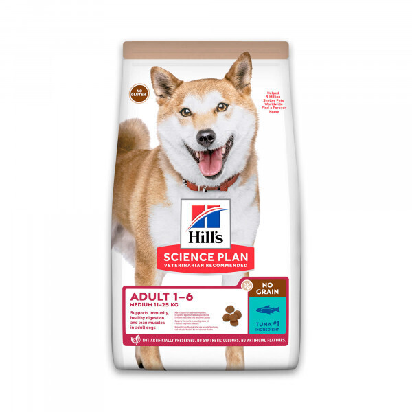 Hill's Science Plan Canine Adult Medium No Grain with Tuna Dry 14kg