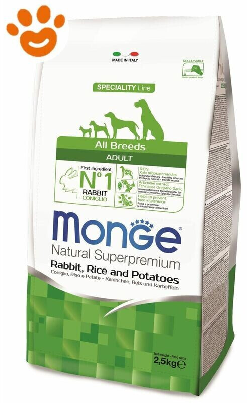 Monge Speciality Line Adult All Breeds Rabbit, Rice & Potato 2,5 KG