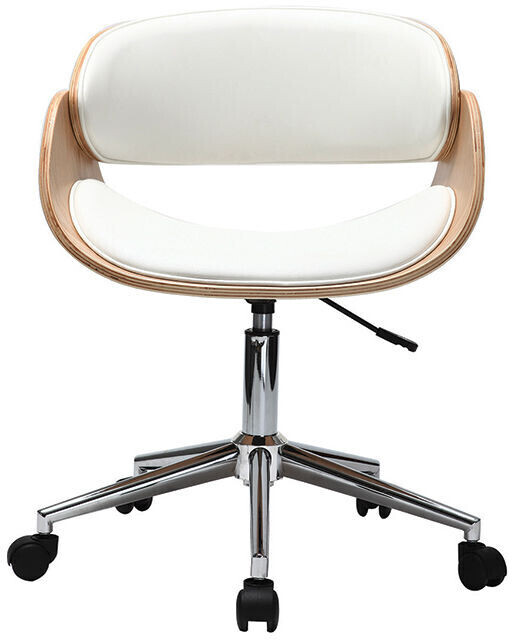 Miliboo Chaise de bureau Bent blanc