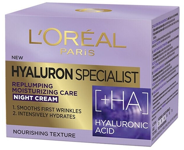 Photos - Other Cosmetics LOreal L'Oréal Hyaluron Specialist Replumping Moisturizing Care Night crea 