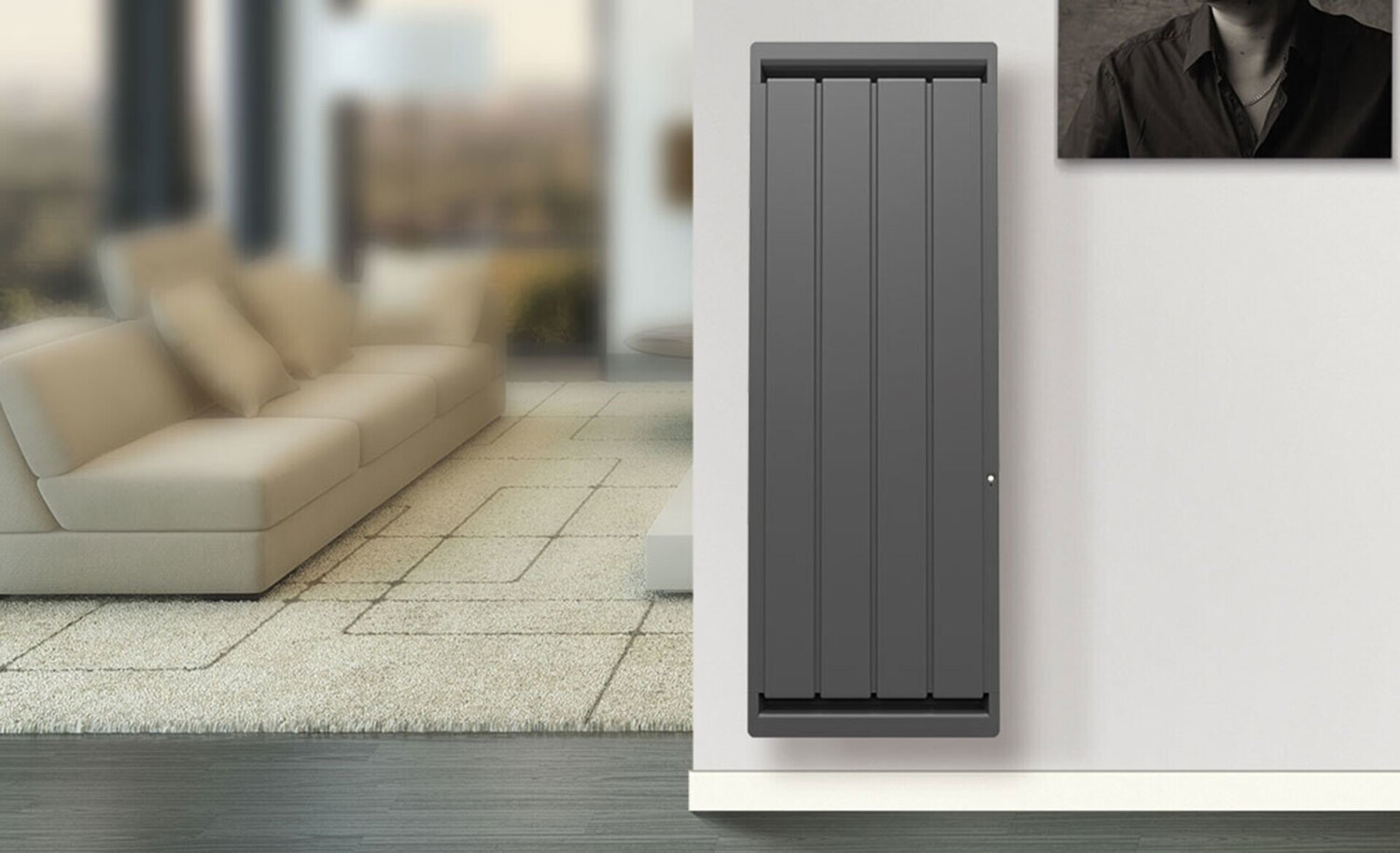 Applimo Soleidou Smart ECOcontrol vertical 1500 W anthracite