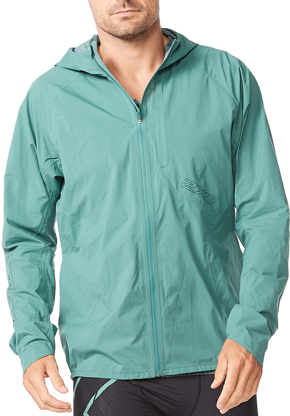 2XU Light Speed WP Jacket silver sage/pine reflective