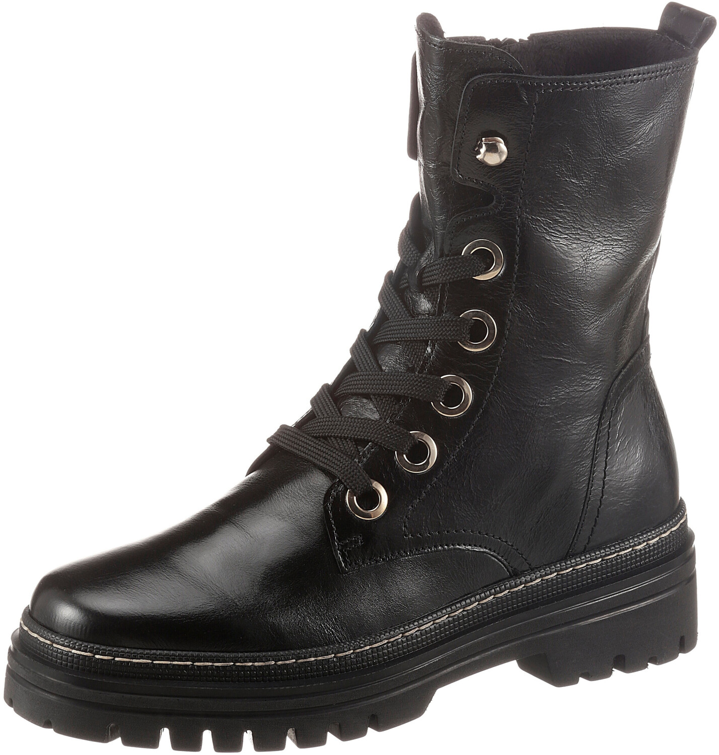 Black and gold combat boots clearance