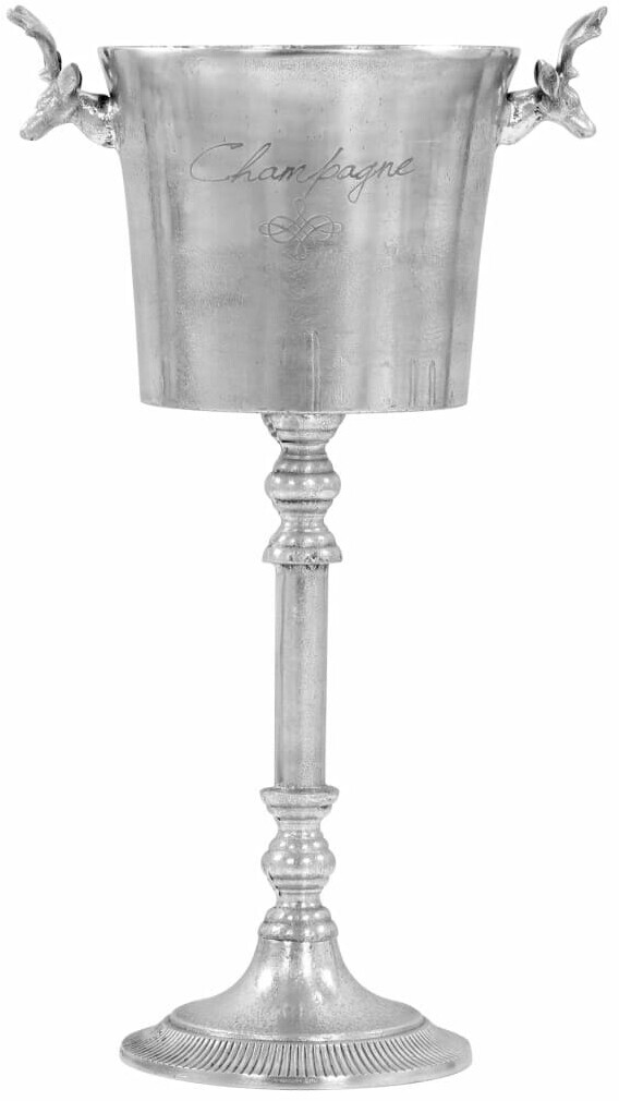 vidaXL Seau à champagne Aluminium solide Argenté