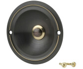 2-er Klingeltaster Klingelknopf Kontaktplatte AP-Montage Friedland E26/2 Bronze 