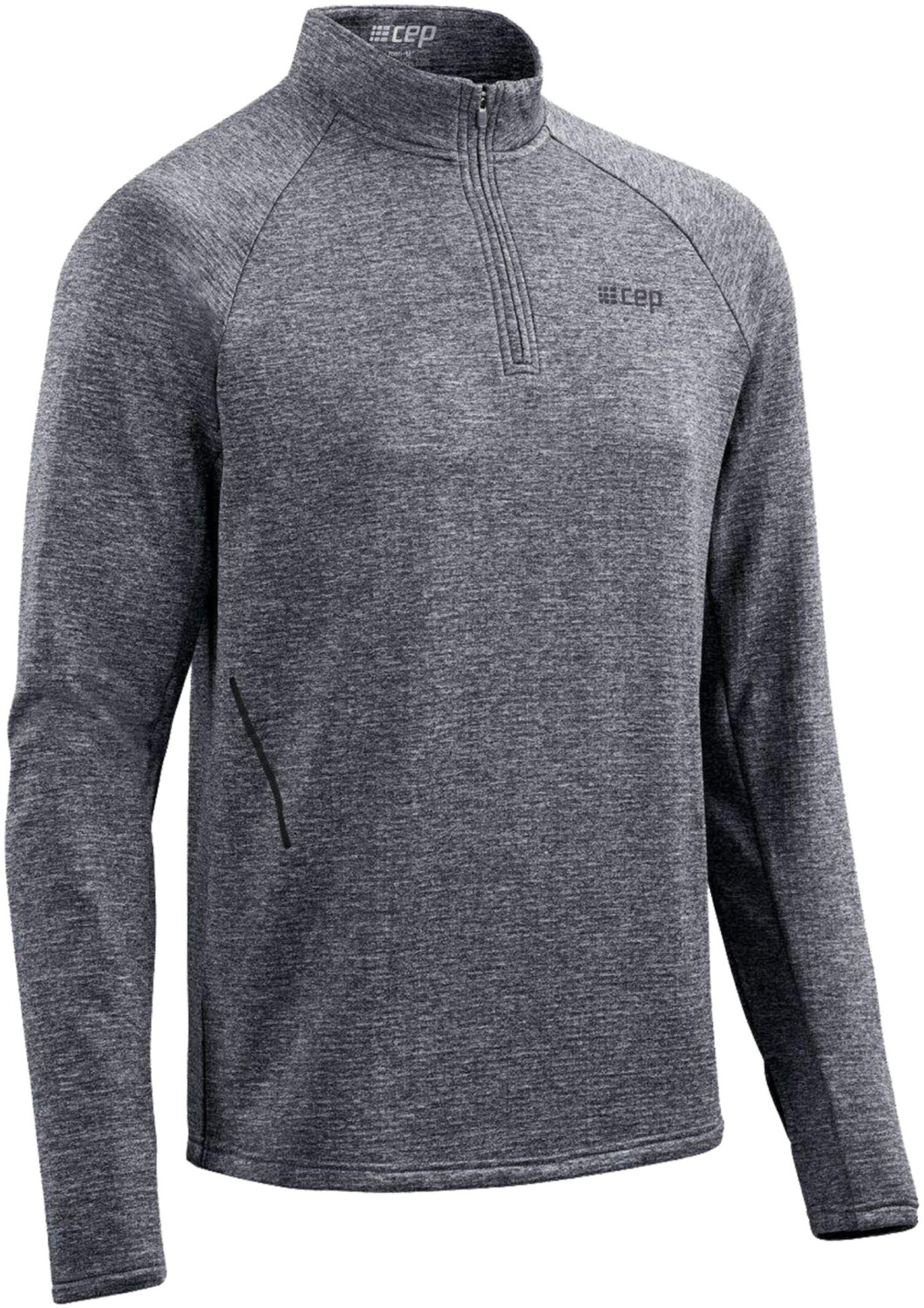 CEP Winter Run Shirt Men black melange