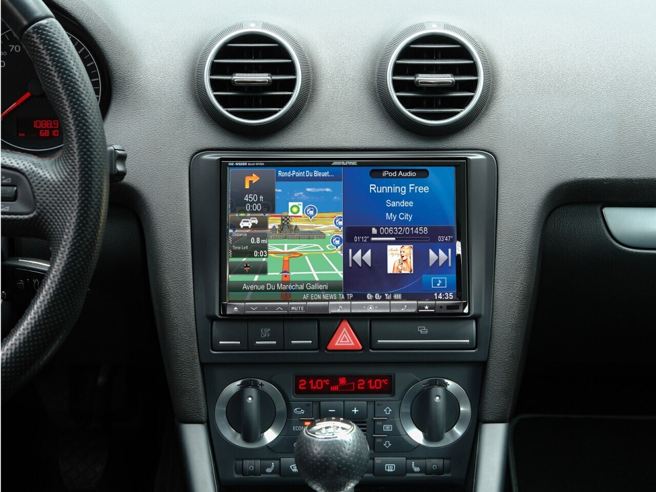 Alpine - X803D-A3 Navigation sur écran tactile 8” avec cartes