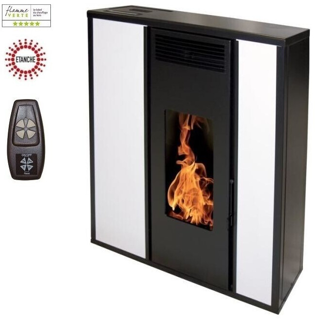 Interstoves Tessa 10 KW étanche télécommande blanc