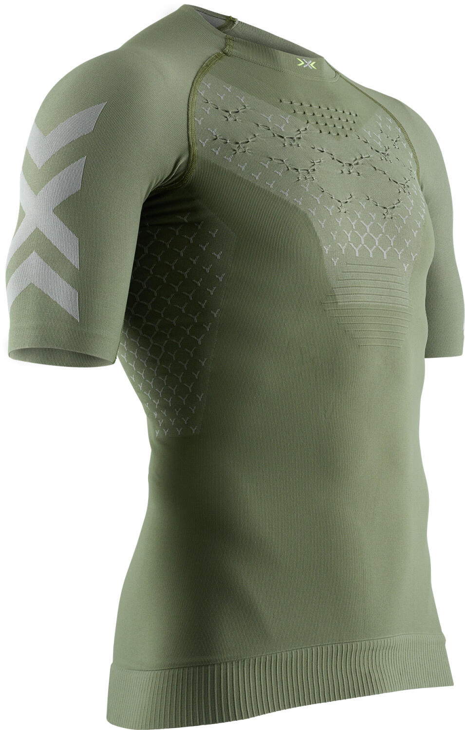 X-Bionic Twyce 4.0 Run Shirt Sh Sl Men olive green/dolomite grey