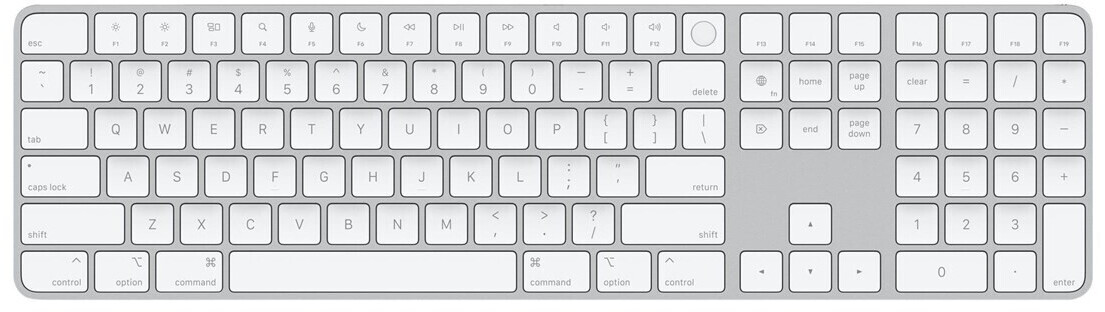 Apple Magic Clavier avec Touch ID et Clavier numérique (US) blanc