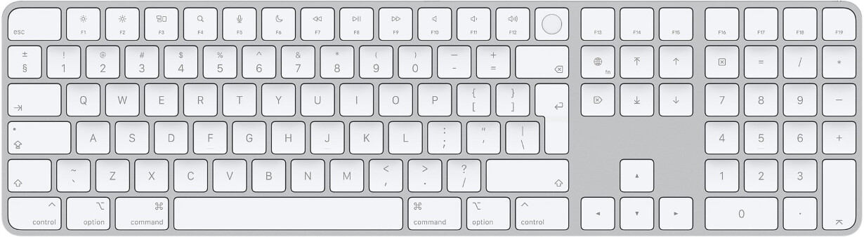 Apple Magic Clavier avec Touch ID et Clavier numérique (English International) blanc
