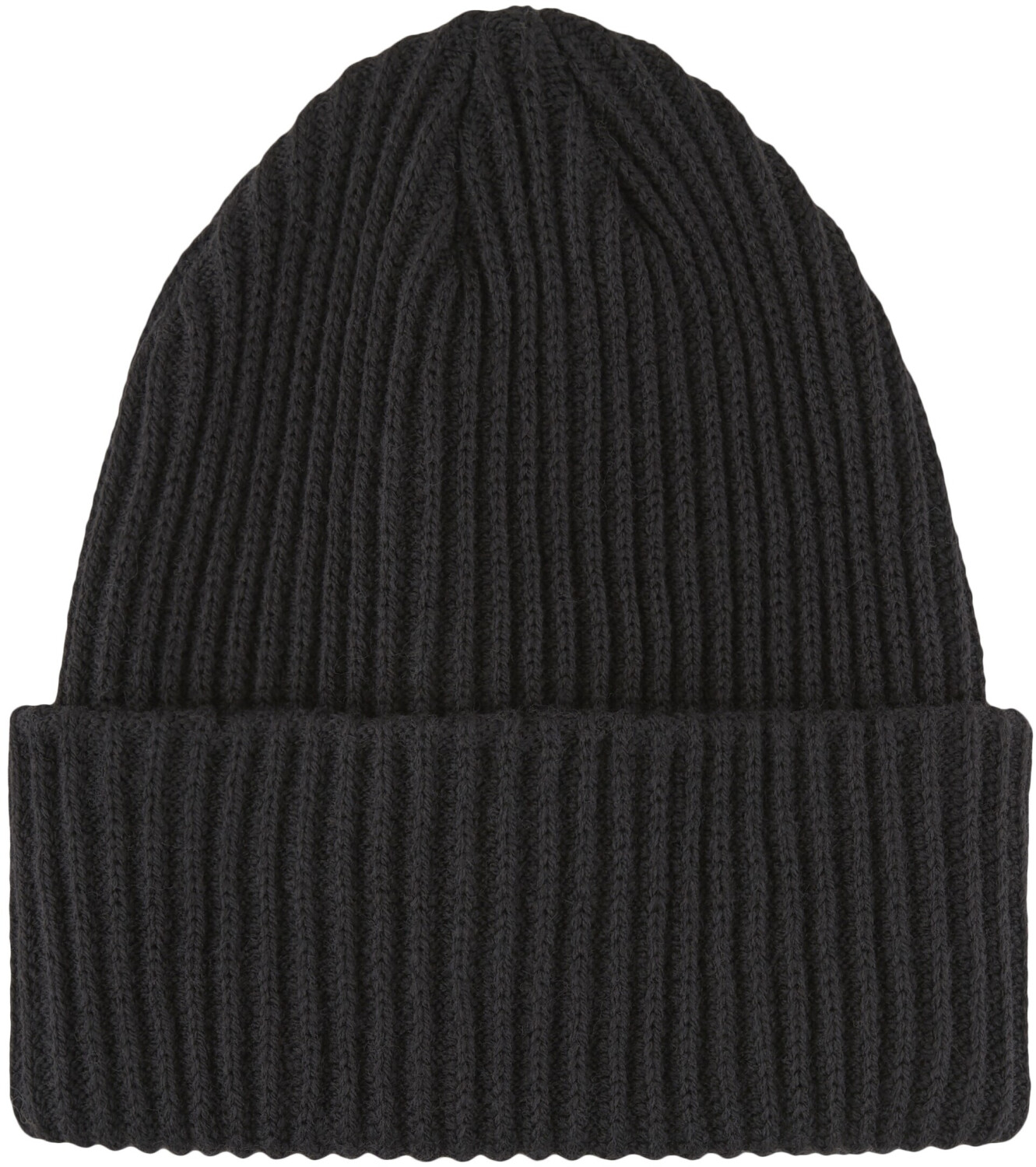Bonnet Femme PIECES Pchexo - Bord Large 9cm, Motif ON/OFF - 50% Polyester Recyclé, Tricot épais