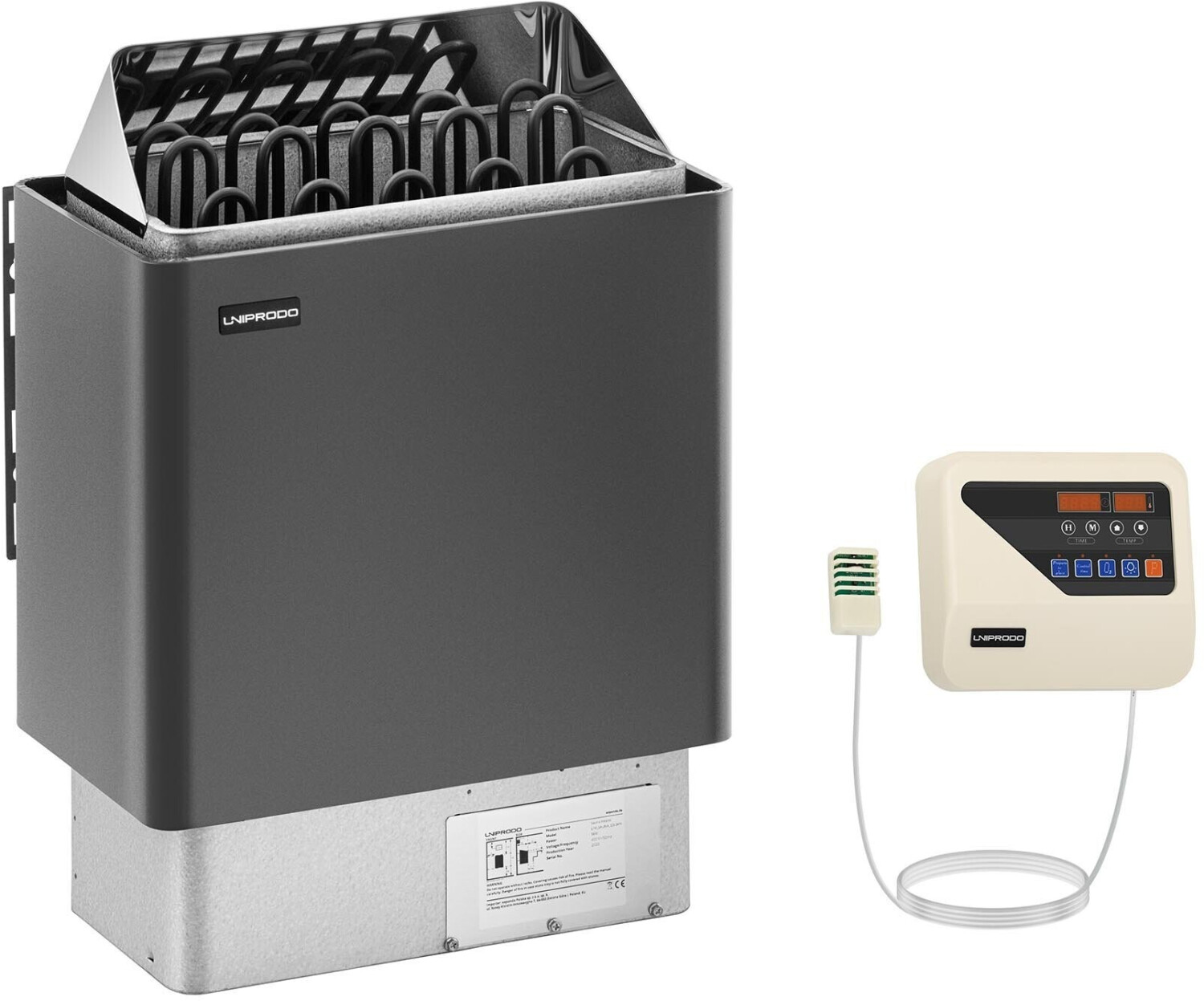 Uniprodo UNI_SAUNA_G9.0KW-SET-1