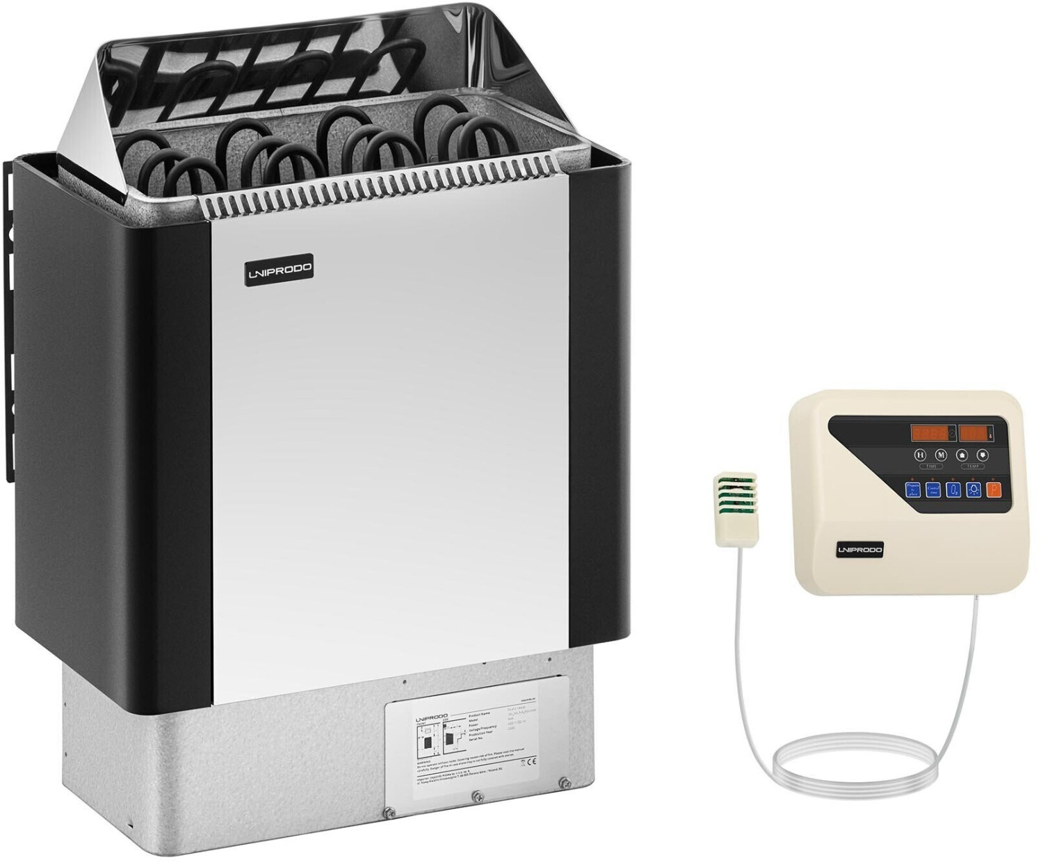 Uniprodo UNI_SAUNA_BS6.0KW-SET-3