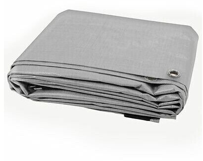 Certeo Tarpaulin extremely tear-resistant 240 g / m² 1.5 x 6 m silver