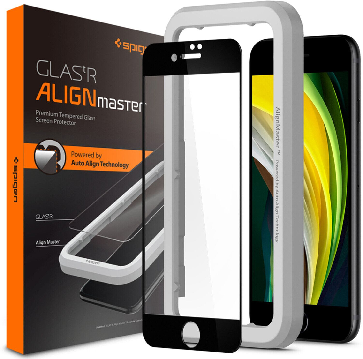 Spigen Glas.tR Slim FC AM iPhone SE 2020 8/7