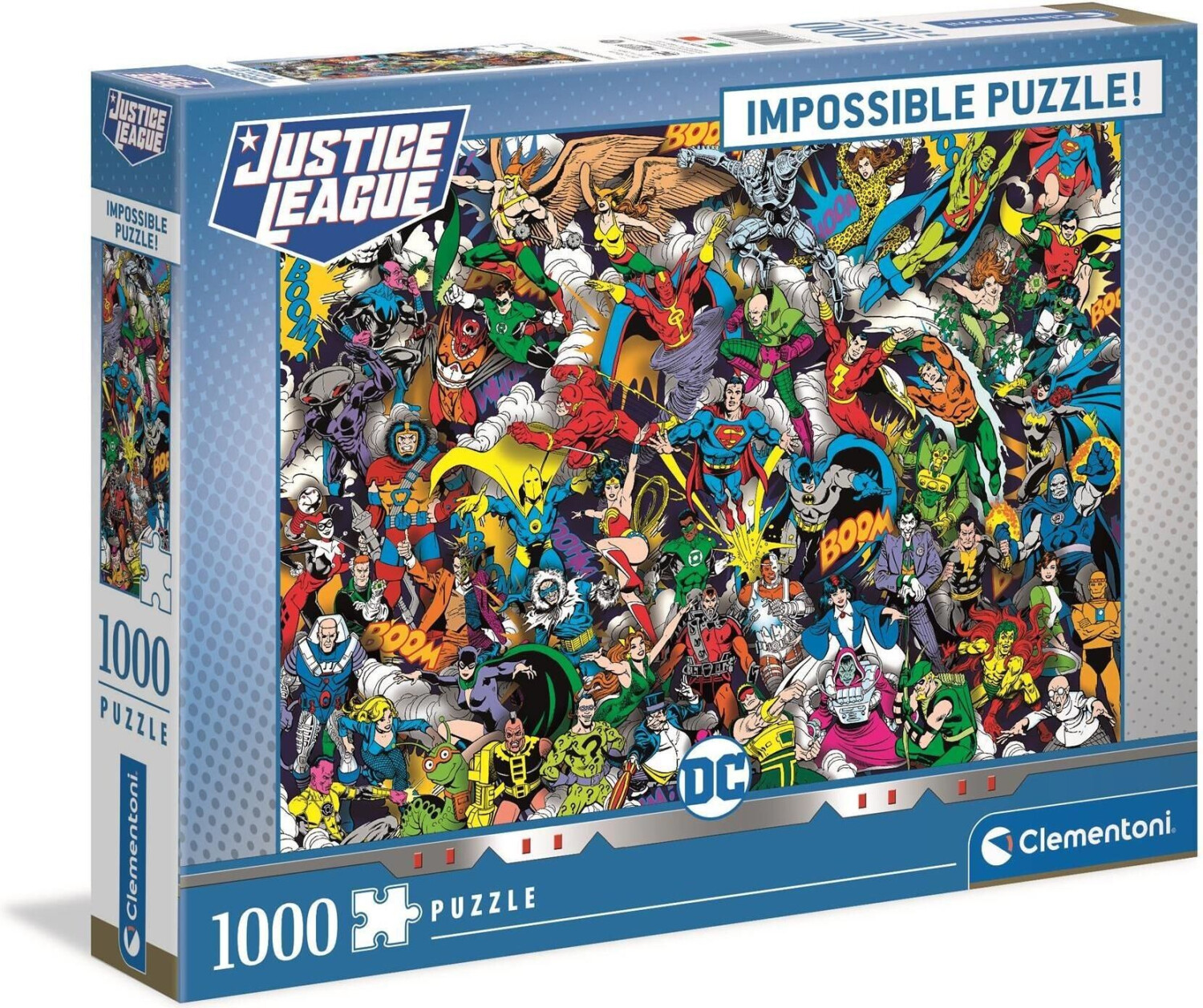 Photos - Jigsaw Puzzle / Mosaic Clementoni Impossible Puzzle - Justice Leage  (1000 pieces)