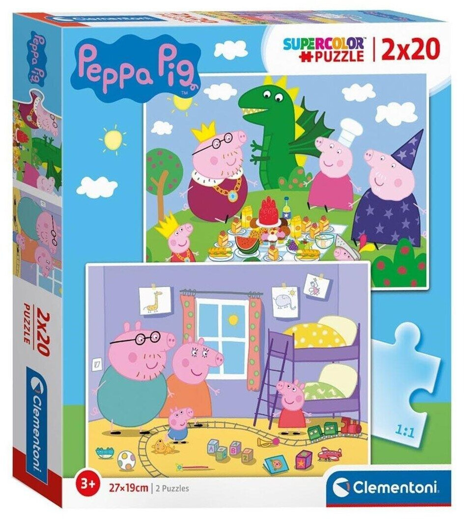 Photos - Jigsaw Puzzle / Mosaic Clementoni ColorBoom - Peppa Pig  (2 x 20 pcs.)